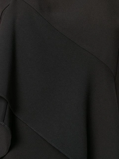 Diane Von Furstenberg Asymmetric-ruffle Sleeveless Dress In Black ...