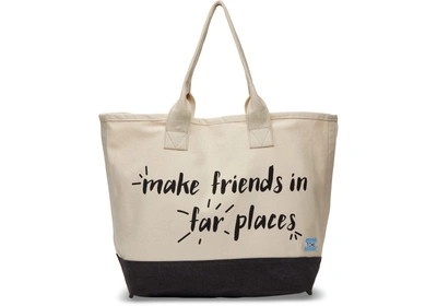 Toms Natural Make Friends In Far Places All Day Tote Bag