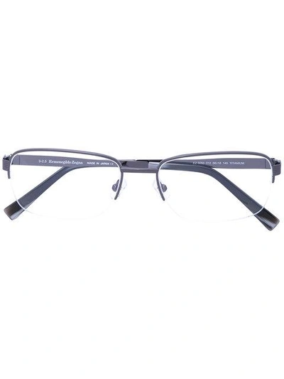 Shop Ermenegildo Zegna Square Optical Glasses