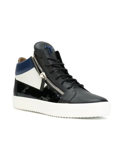 Shop Giuseppe Zanotti Jimbo Hi In Black