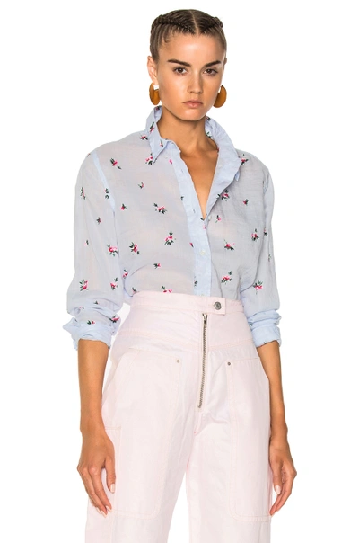 Shop Isabel Marant Uliana Shirt In Light Blue