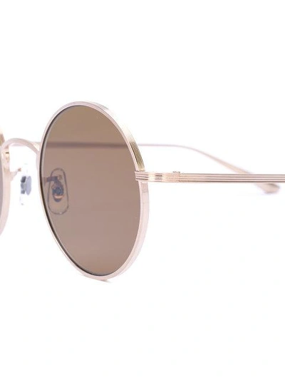 Shop Oliver Peoples After Midnight Sunglasses In Metallic