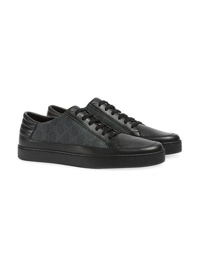 Shop Gucci Low-top-sneaker Aus Gg Supreme - Schwarz In Black