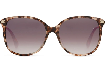 Toms Sandela 201 Sunglasses Tortoise Toms Sandela 201 Handcrafted Sunglasses Peach Frame Purple  main image 4