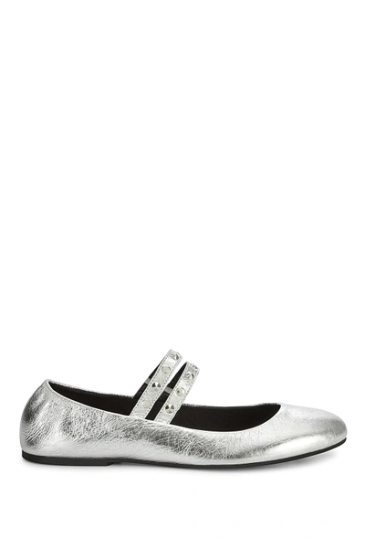 Shop Rebecca Minkoff Lori Flat In Lt. Gold