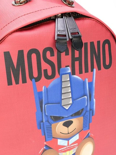 Shop Moschino Transformer Teddy Backpack