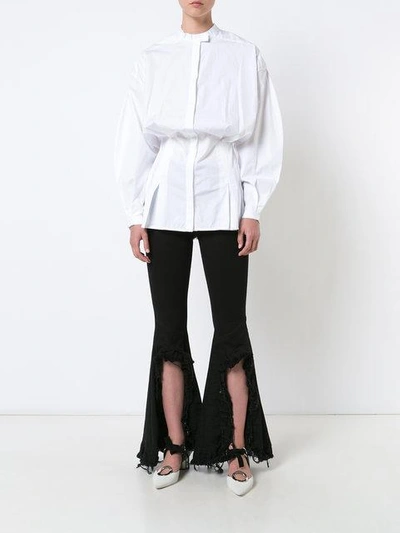 Shop Ellery Flared Button-down Shirt