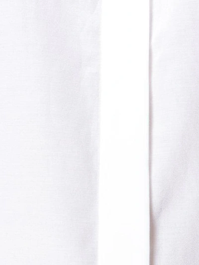 Shop Capucci Layered Collar Flared Shirt In White