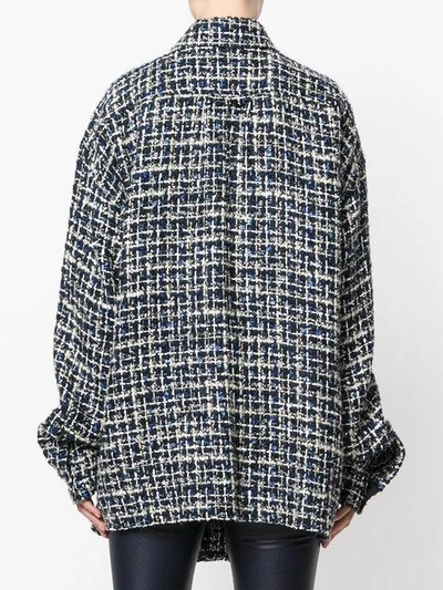 Shop Faith Connexion Tweed Oversize Shirt