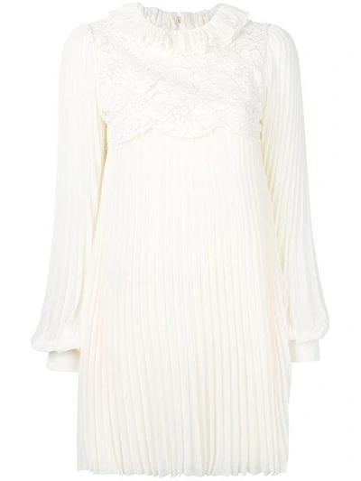 Shop Philosophy Di Lorenzo Serafini Pleated Flower Dress