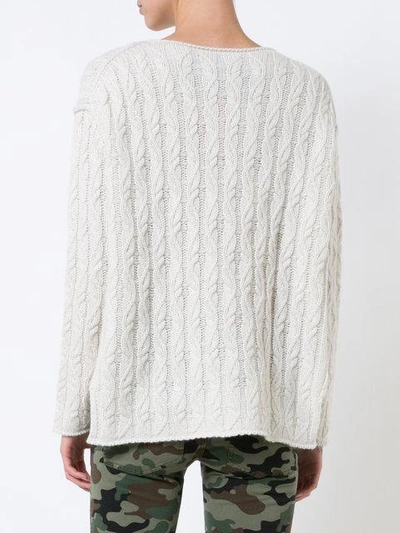 Shop Nili Lotan Cable Knit Sweater