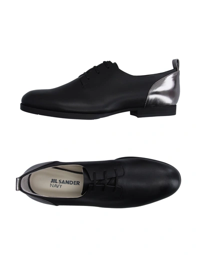 Jil Sander Lace-up Shoe In Black