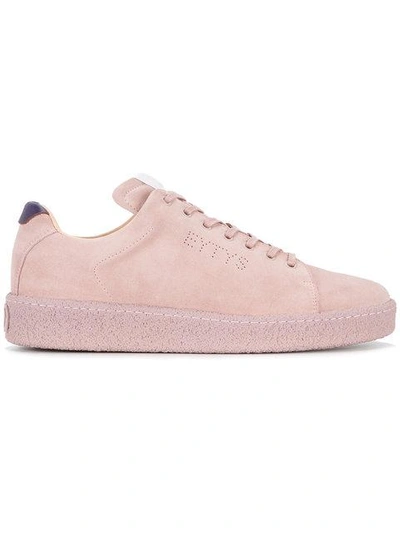 Shop Eytys Pink Suede Ace Sneakers