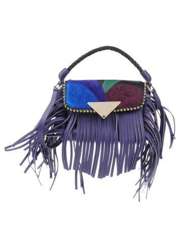 Shop Sara Battaglia Handbags In Purple