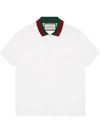 Gucci White Piqué Cotton Polo Shirt