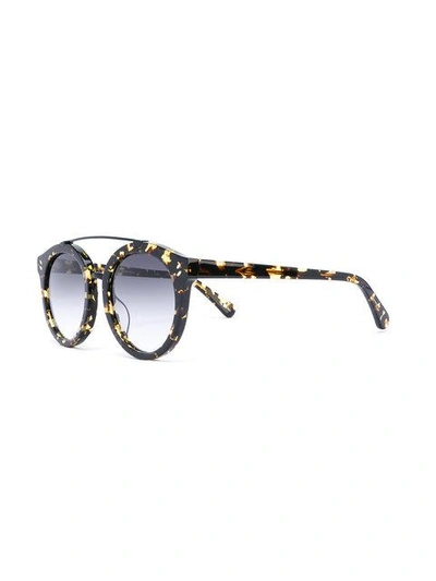 Shop Stella Mccartney Round Frame Sunglasses In Black