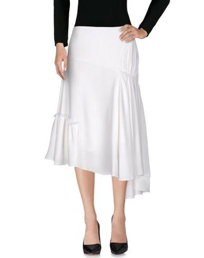 Shop Jw Anderson 3/4 Length Skirt In White