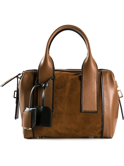 Pierre Hardy Contrasting Panel Tote In Camel