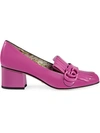 Gucci Marmont Patent Leather Mid-heel Pump