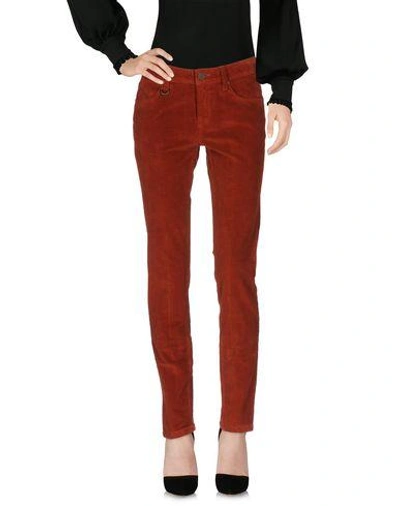 Burberry Casual Pants In Rust