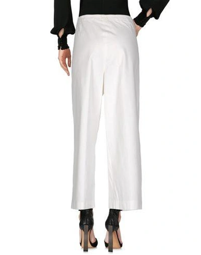 Shop Dries Van Noten Casual Pants In White