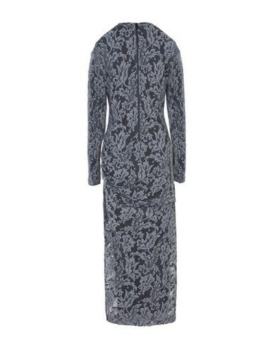 Shop Just Cavalli Woman Maxi Dress Grey Size 10 Polyester, Polyamide