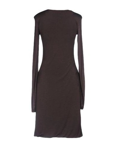 Shop Acne Studios Short Dresses In Cocoa