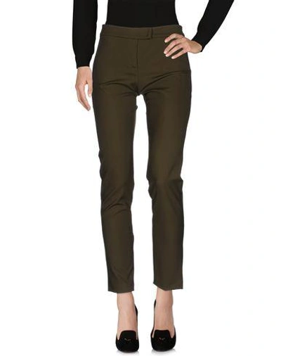 Pinko Casual Pants In Military Green