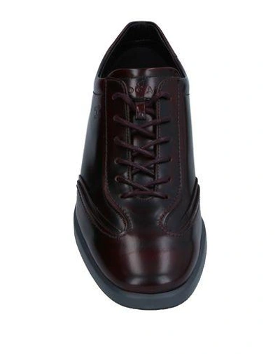 Shop Hogan Sneakers In Dark Brown