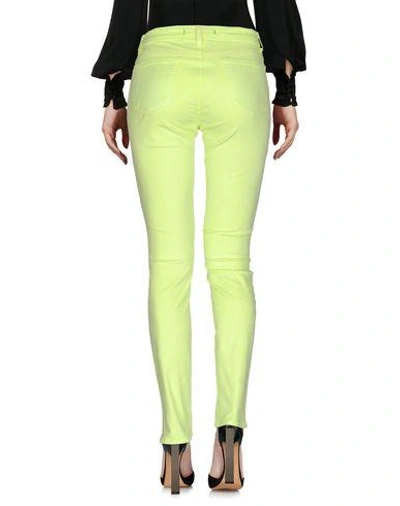 Shop J Brand Woman Pants Acid Green Size 24 Cotton, Lycra