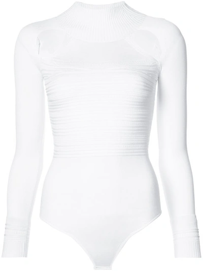 Shop Cushnie Et Ochs Cushnie Cut Out Bodysuit - White