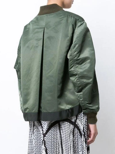 Shop Sacai Bomber With Cape Back