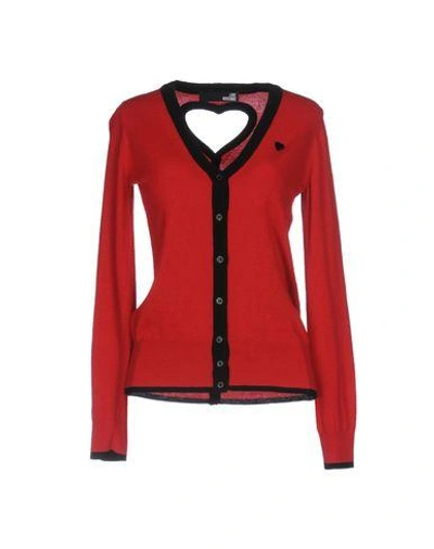 Love Moschino Cardigan In Red