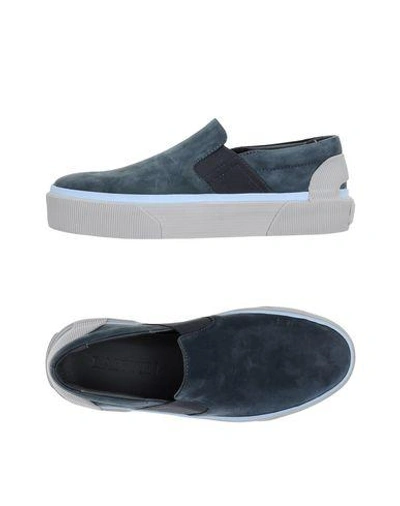 Lanvin Sneakers In Slate Blue