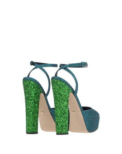 Shop Sergio Rossi Pump In Deep Jade