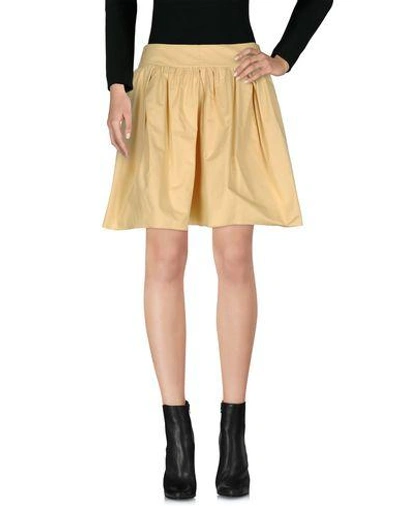 Shop Carven Mini Skirt In Ocher