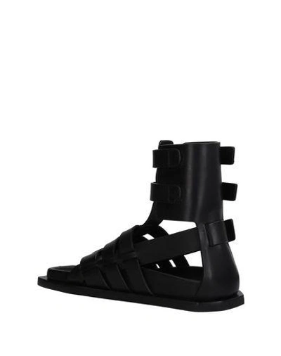 Shop Rick Owens Flip Flops In Black