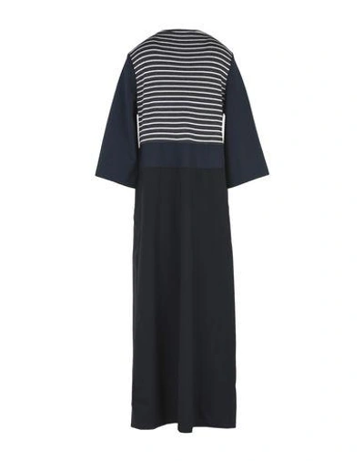 Shop Barena Venezia Long Dresses In Dark Blue