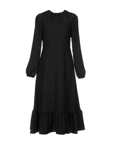 Jw Anderson 3/4 Length Dresses In Black