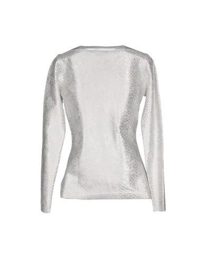 Shop Blumarine Sweaters In Silver