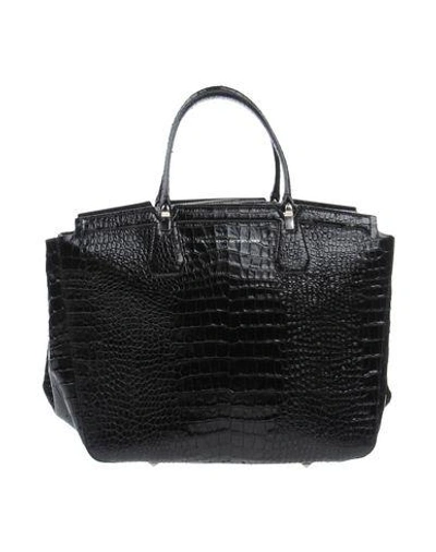 Ermanno Scervino Black Leather Logo Buckle Waist