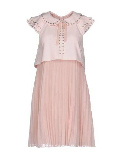 Giamba Short Dresses In Light Pink