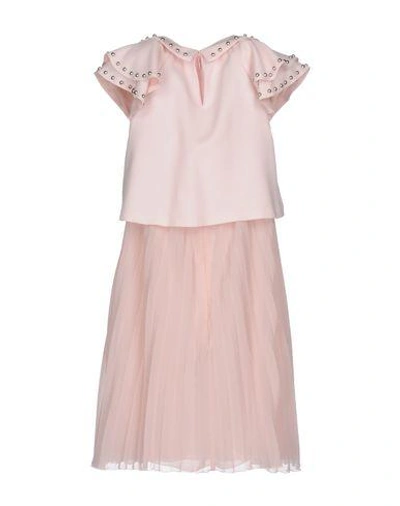 Shop Giamba Short Dresses In Light Pink