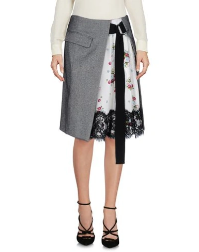 Dondup Knee Length Skirt In Grey