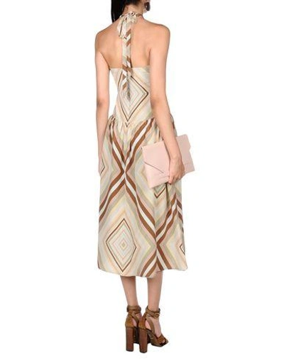 Shop Valentino Long Dresses In Brown