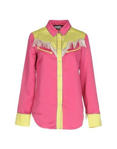 Jeremy Scott Patterned Shirts & Blouses In Fuchsia