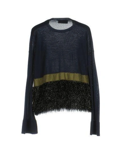 Shop Capucci Sweater In Dark Blue