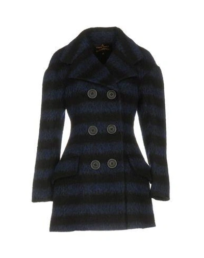 Vivienne Westwood Anglomania Pea Coat In 다크 블루