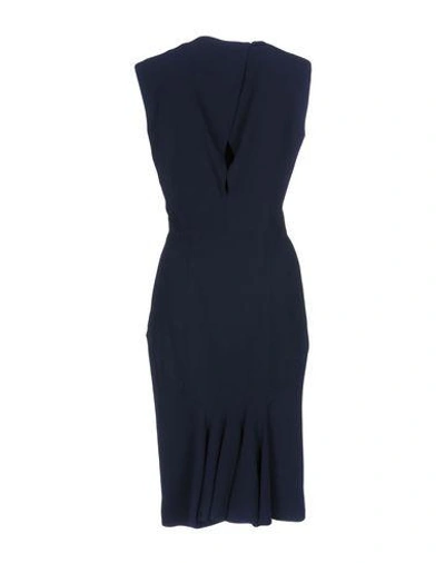 Shop Givenchy Knee-length Dresses In Dark Blue
