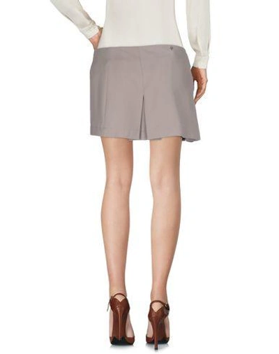 Shop Dondup Mini Skirt In Khaki